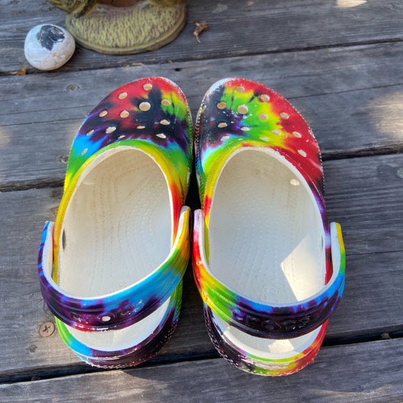 Rainbow Crocs, size C13 - Picture 2 of 3